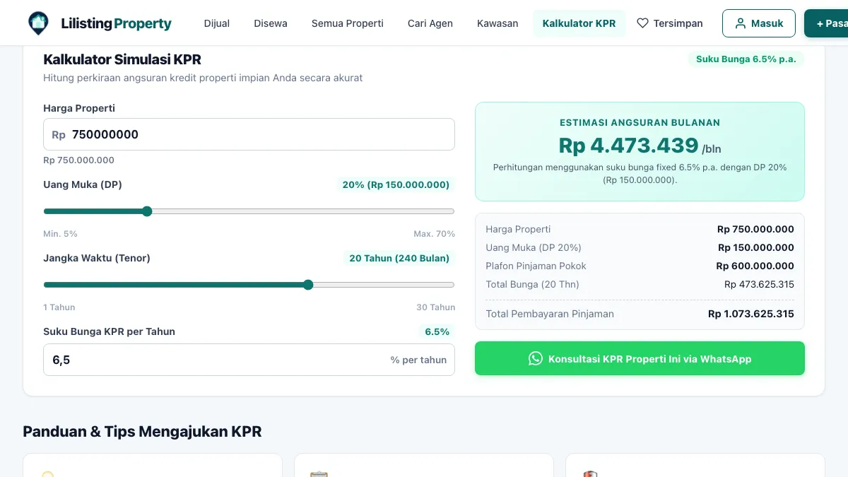Basa Basi Mitsy: Teaching Loan Maths with a Real KPR Calculator